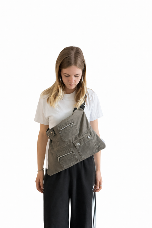 Cord Umhängetasche, Cross Body Bag, Tasche, Handtasche, Upcycling, Handmade